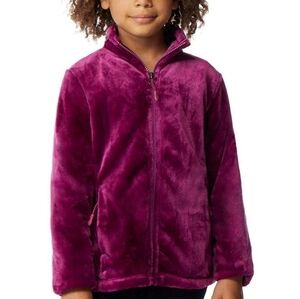 32 Degree Heat Girls Soft Zip Up Plush Jacket Size XSmall 5/6
